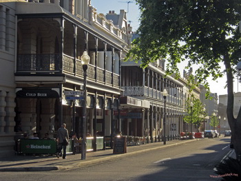 Street scene from historic Fremantle downtown core